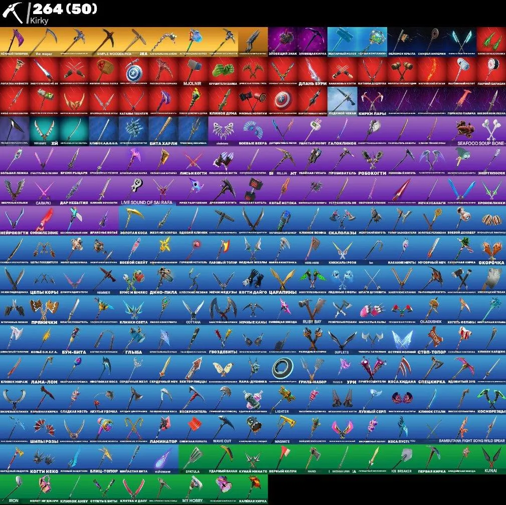 F1378 High Tier 84K Donation Account with 280 Skins, 277 Outfits, 264 Pickaxes, 226 Gliders, 221 Emotes 